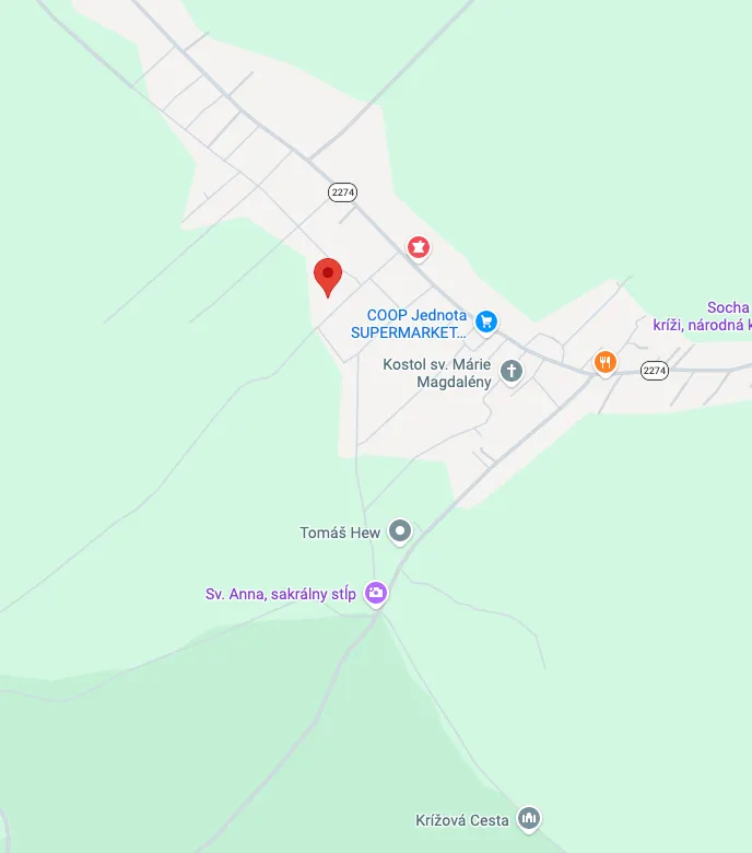 Mapa — BOLEK Stolárstvo Orava, Mútne